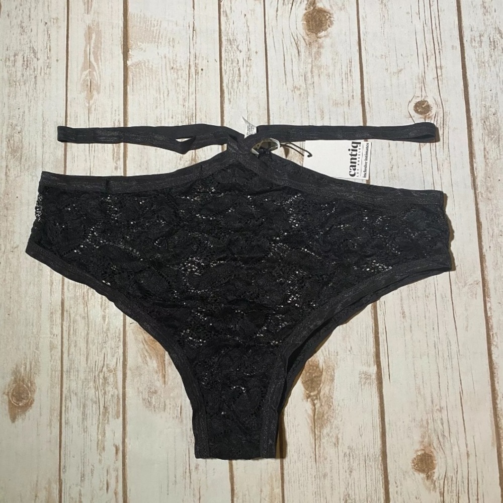 Cantiq intimates Black Lace Panty Brief High Waisted